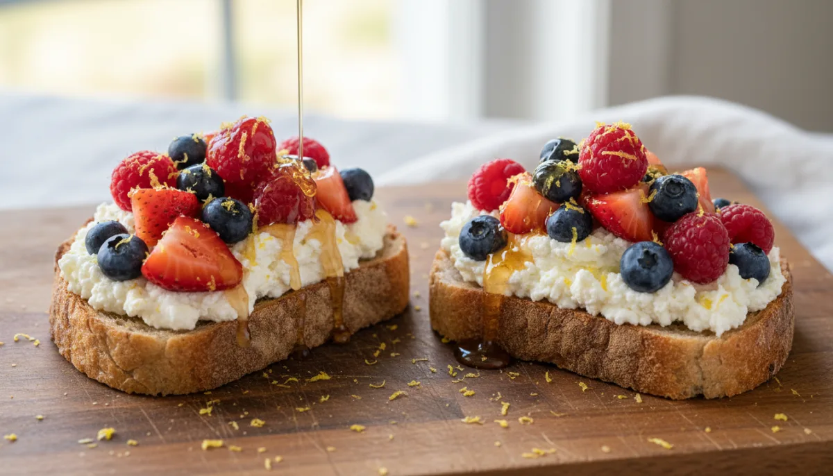 Italian Ricotta and Berry Toast