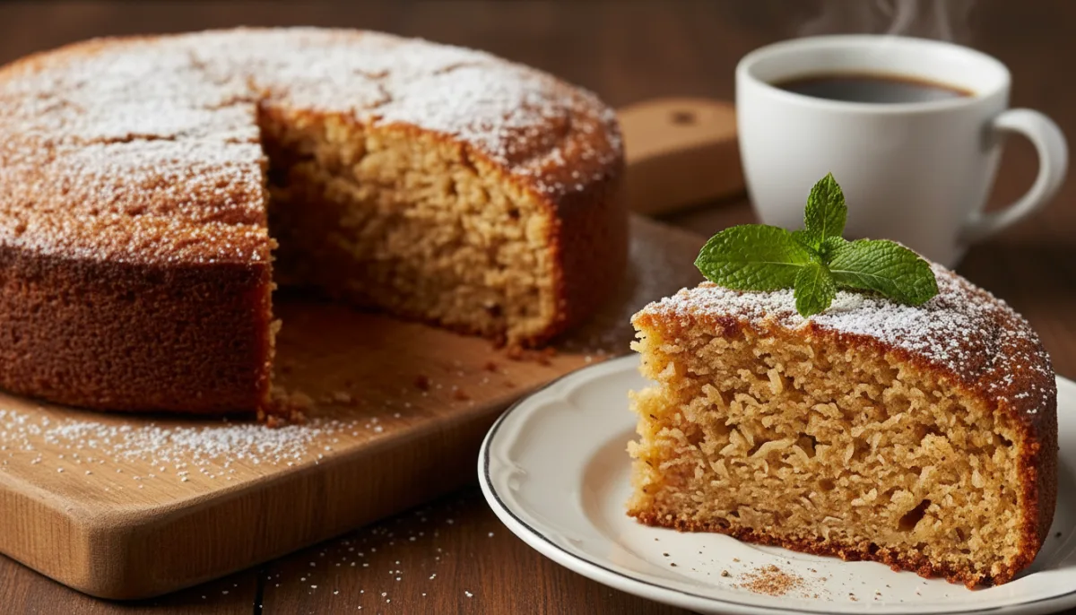 Jamaican Toto Coconut Cake with Nutmeg and Ginger