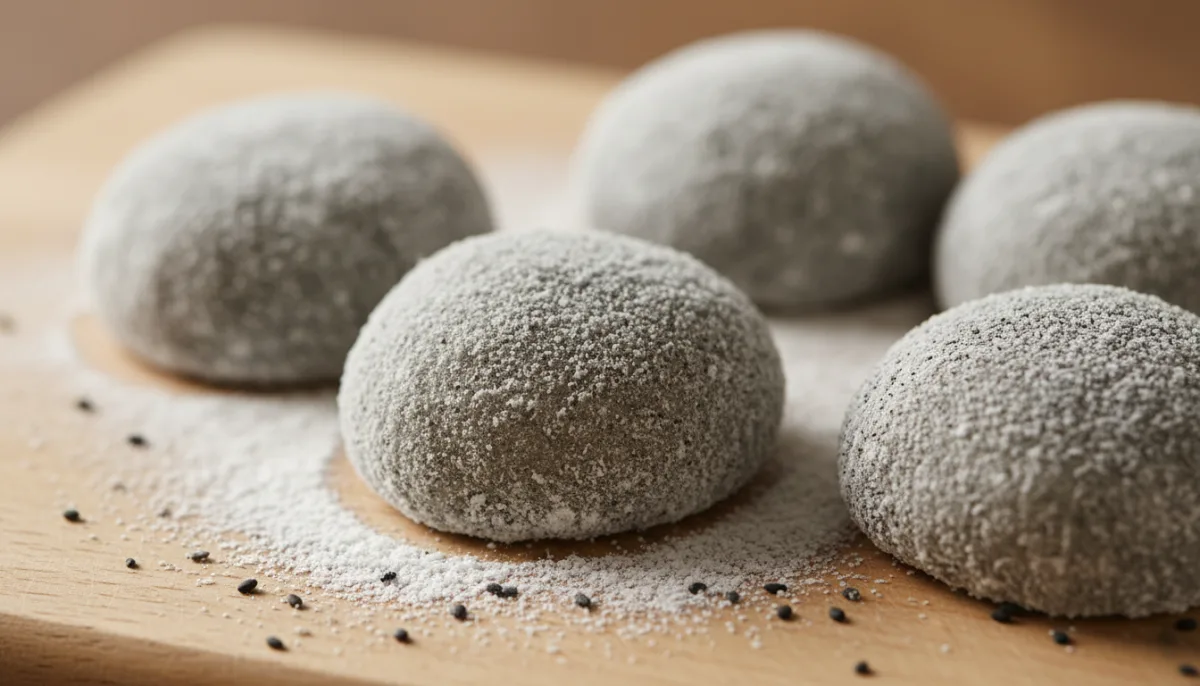Mochi Japonés de Sésamo Negro