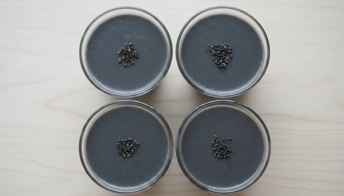 Japanese Black Sesame Pudding