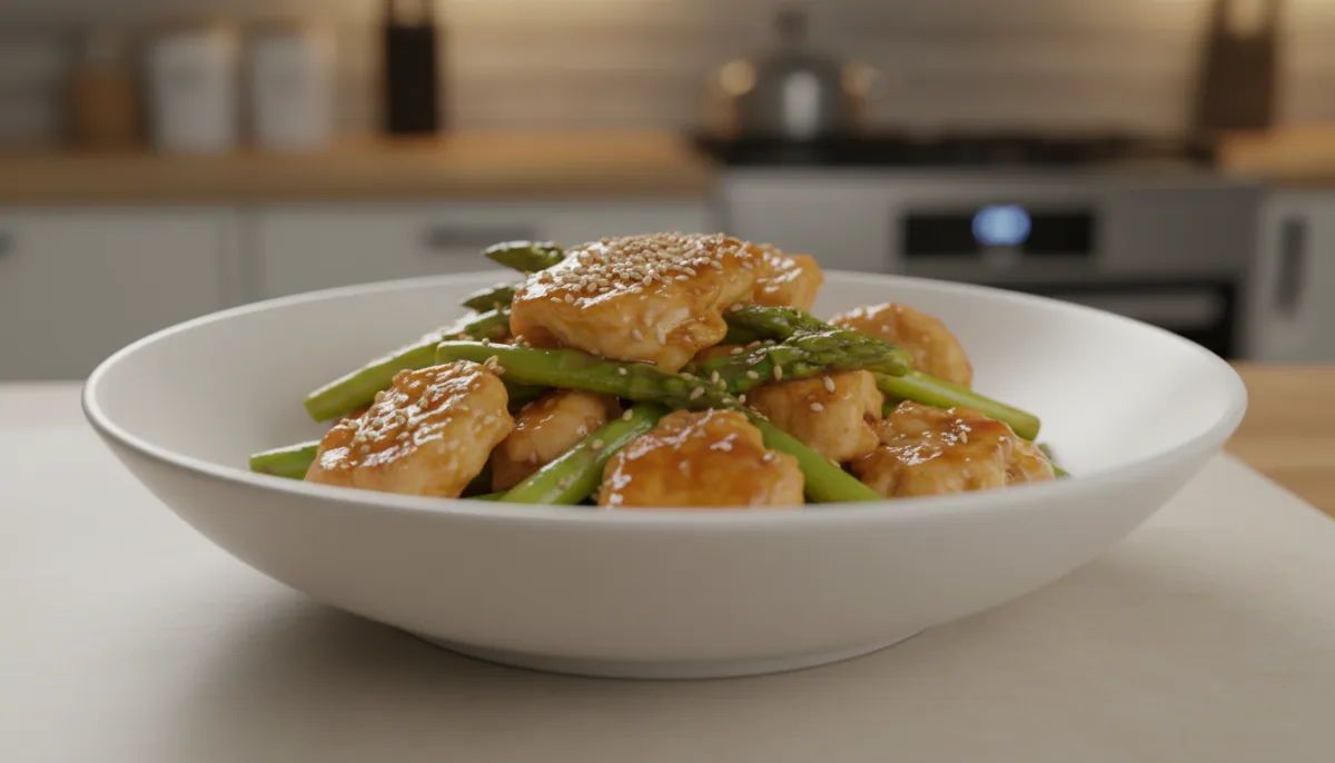 Japanese Chicken and Asparagus Stir-fry
