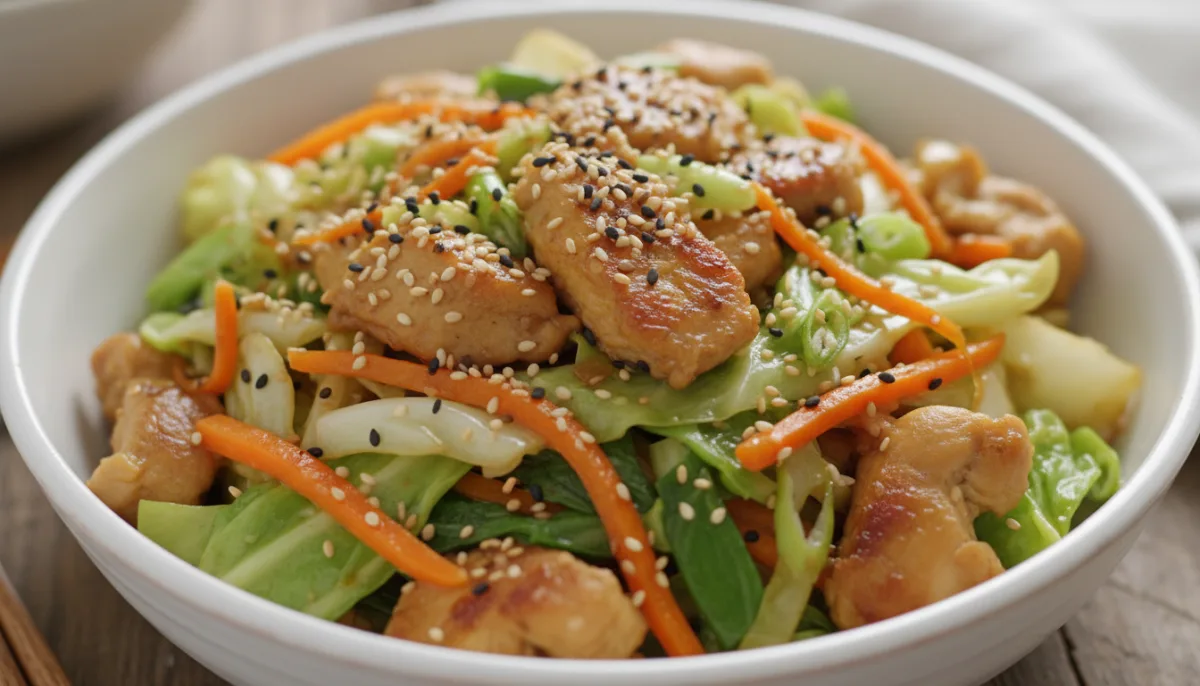 Japanese Chicken and Cabbage Stir-Fry