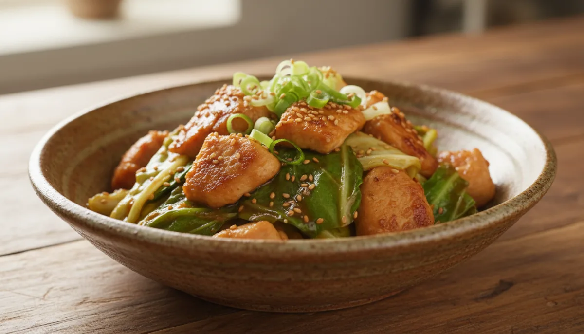 Japanese Chicken and Cabbage Stir-fry with Miso