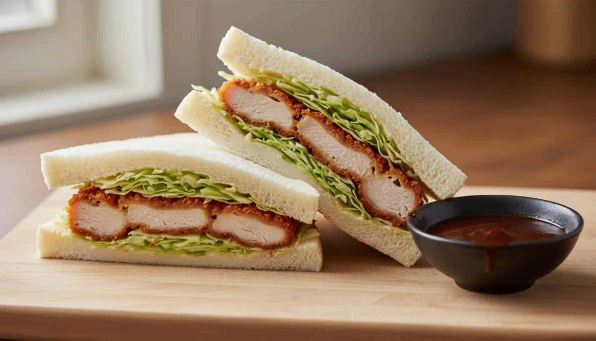 Sanduiç Katsu Pule Japoneze (Katsu Sando)