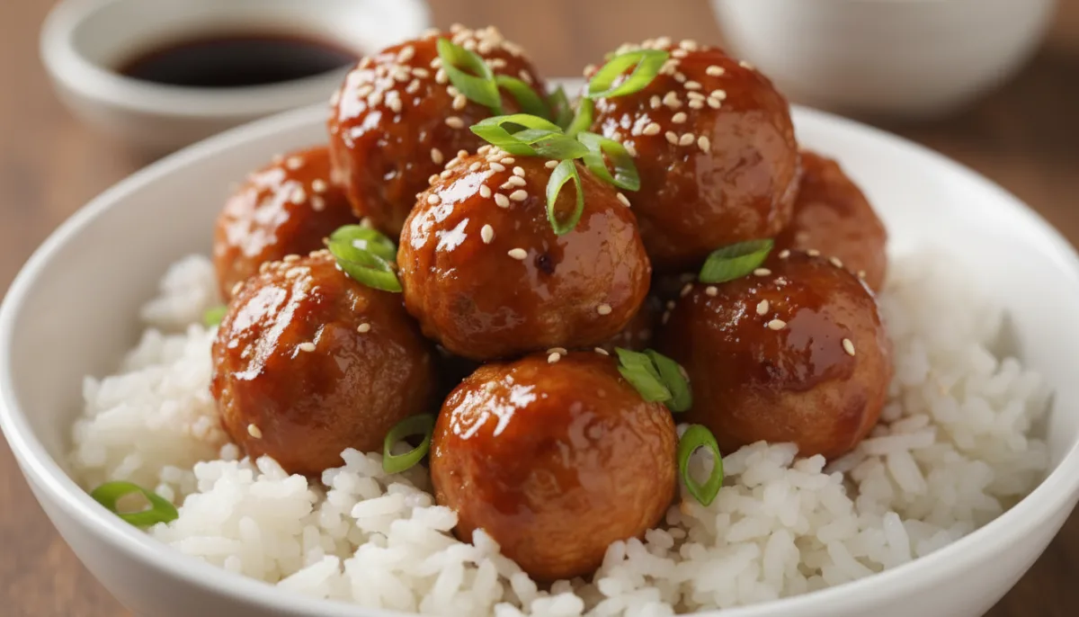 Japanese Chicken Teriyaki Meatballs