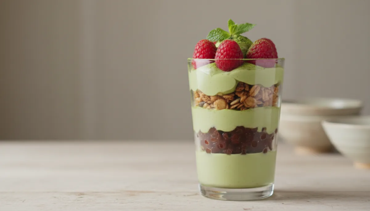 Japanese Matcha and Azuki Bean Parfait