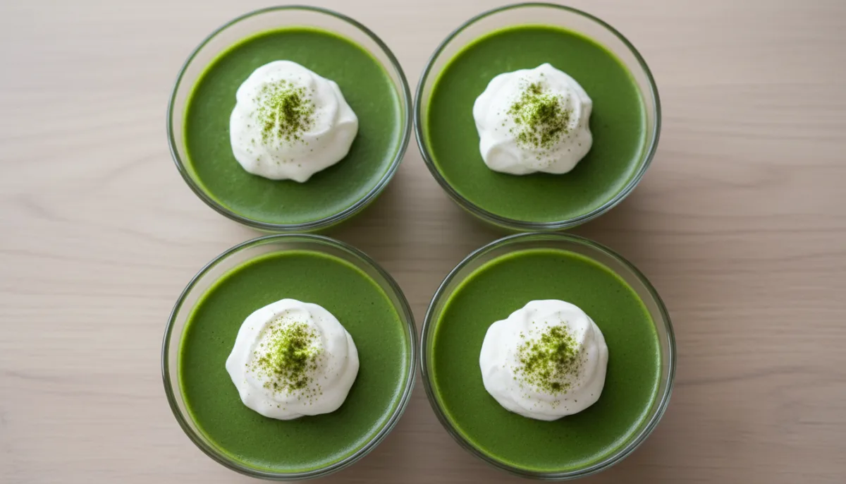Japanese Matcha Pudding