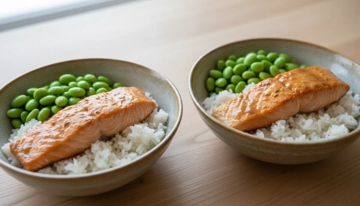 Japanese Miso Glazed Salmon Bowls