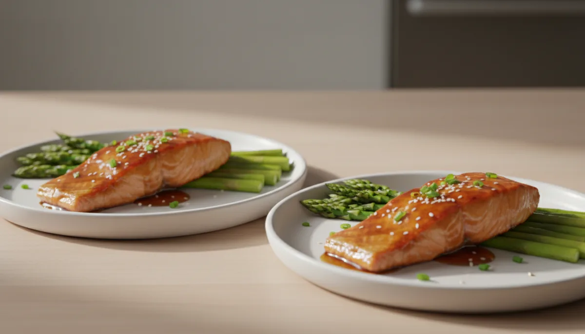 Japanese Salmon Teriyaki with Asparagus