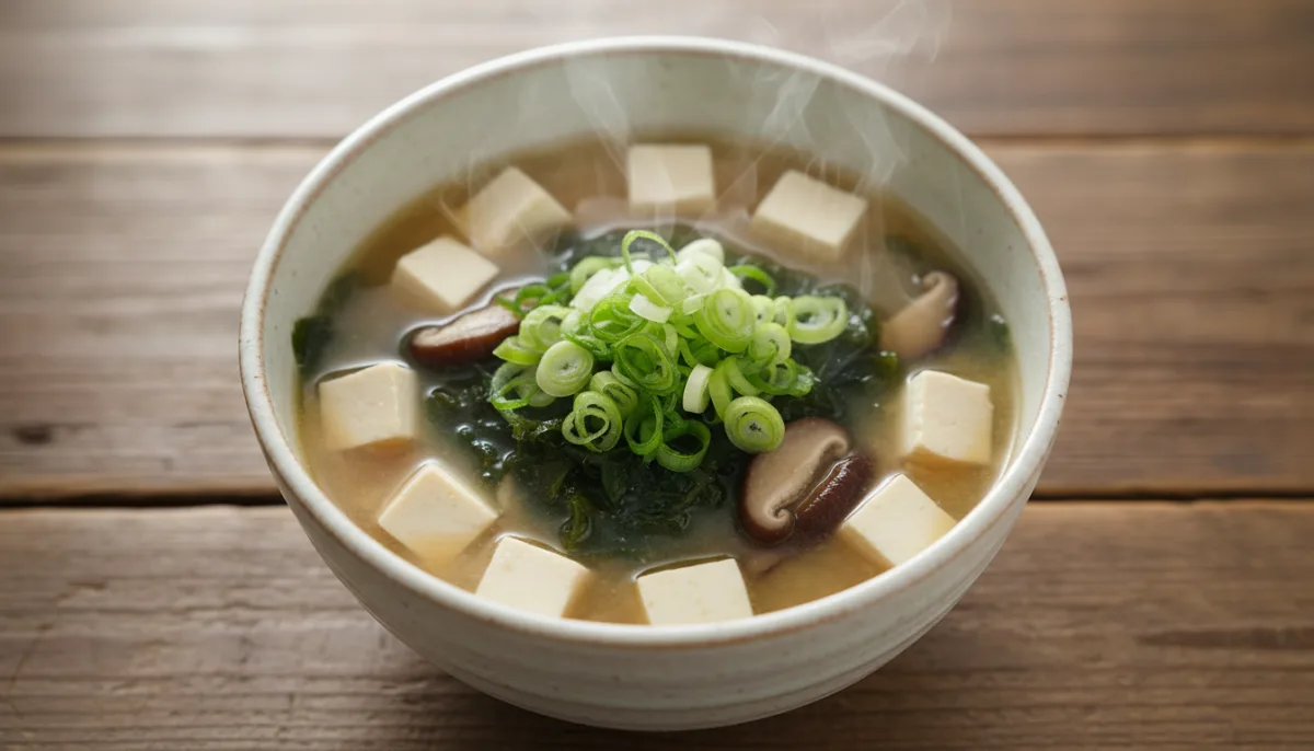 Japanese Tofu and Vegetable Miso Soup