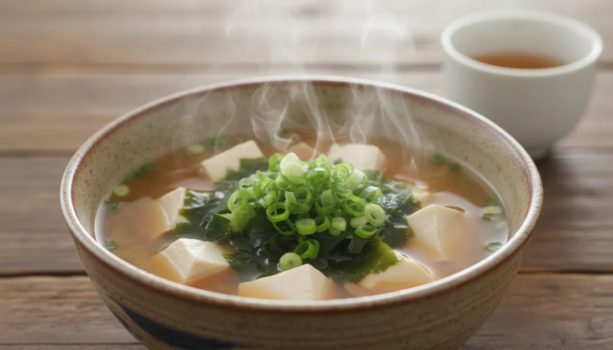 Supë Miso Japoneze me Tofu dhe Wakame