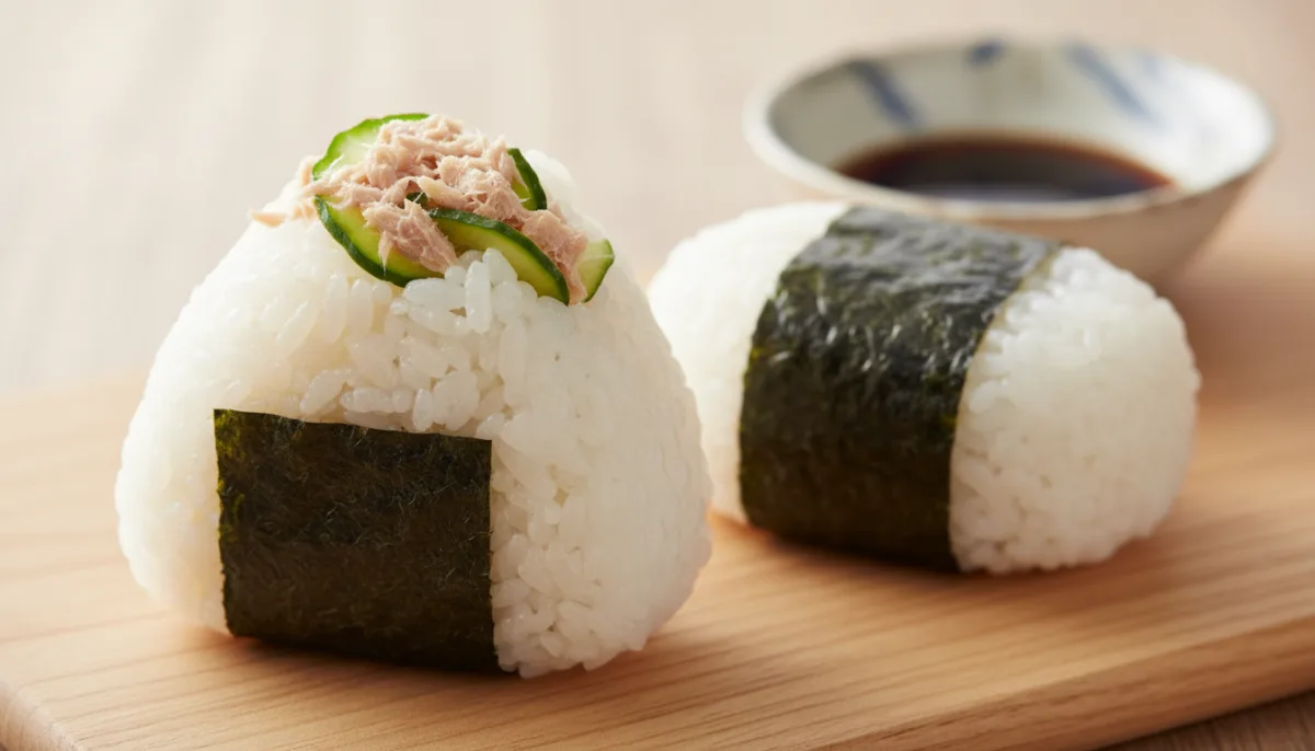 Japanese Tuna and Cucumber Onigiri
