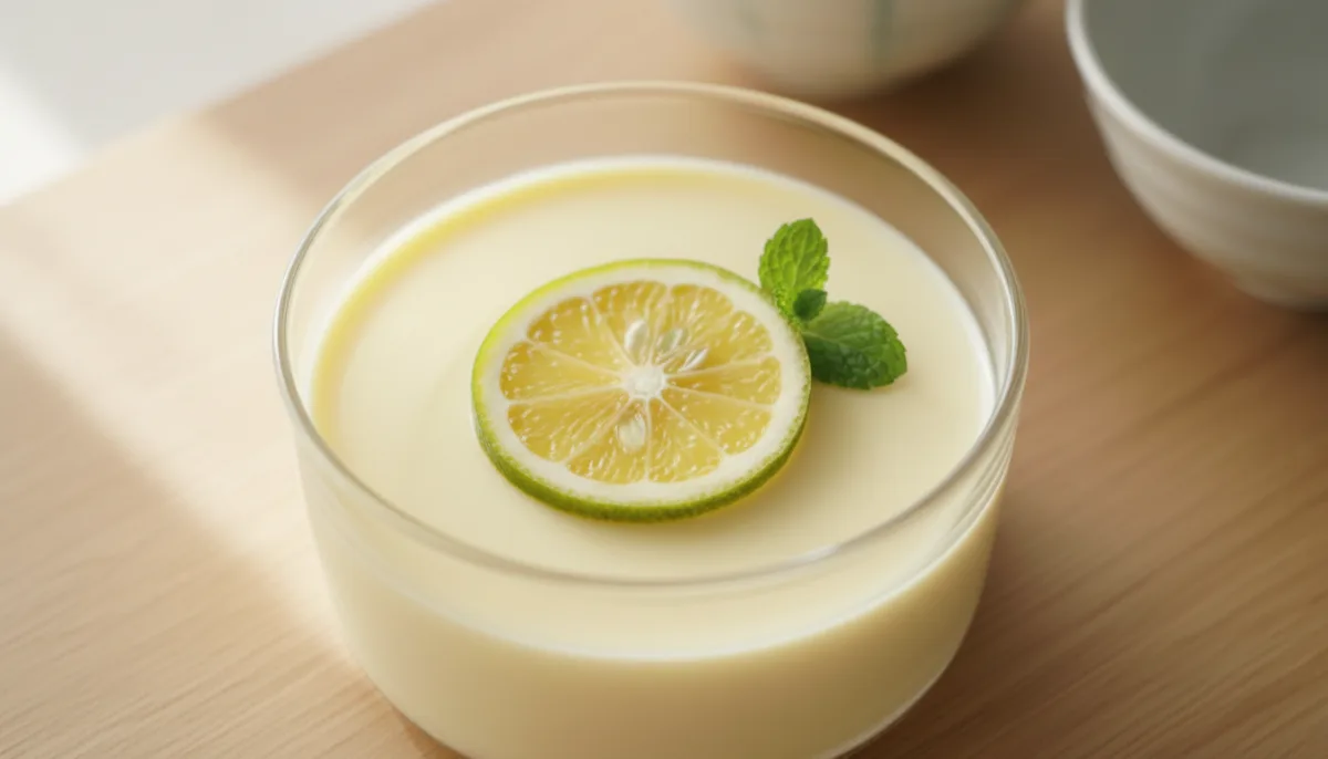 Panna Cotta Japonesa de Yuzu