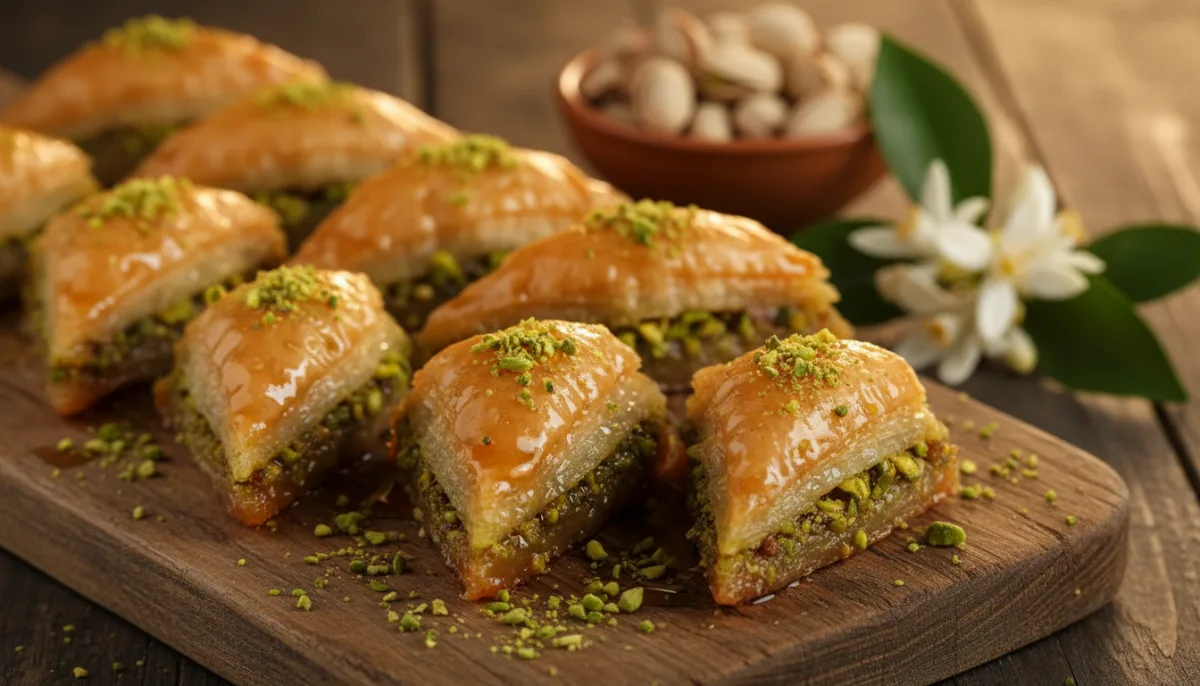 Baklava Jordano de Capas con Frutos Secos y Miel