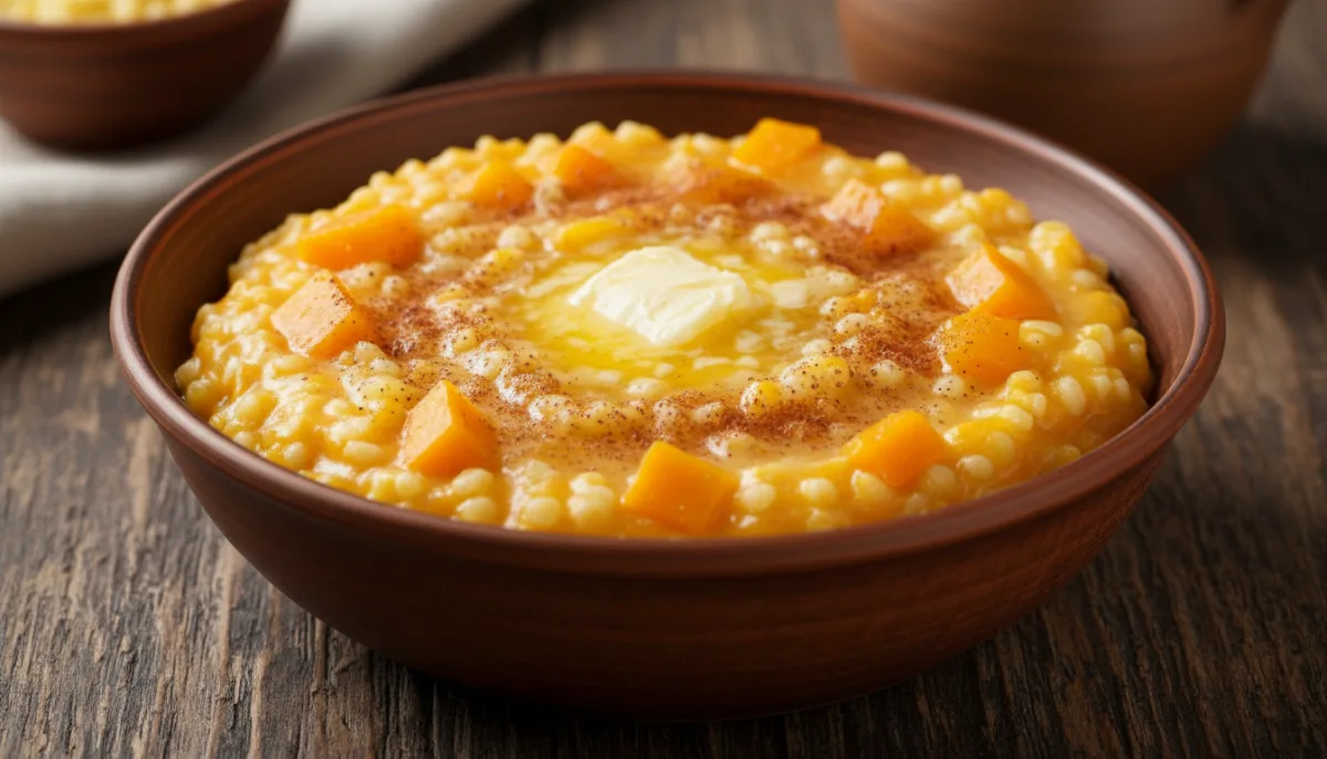 Zhetisu: Pudín Kazajo de Calabaza y Mijo al Vapor