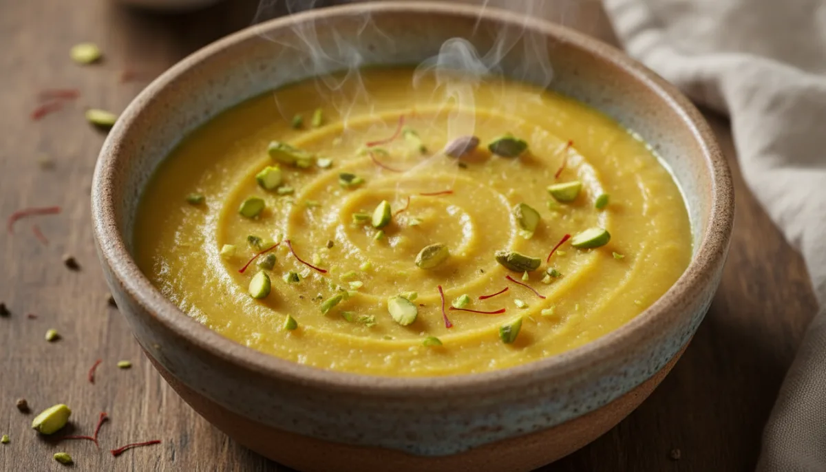 Kenyan Halwa: Aromatic Semolina Pudding with Cardamom & Saffron