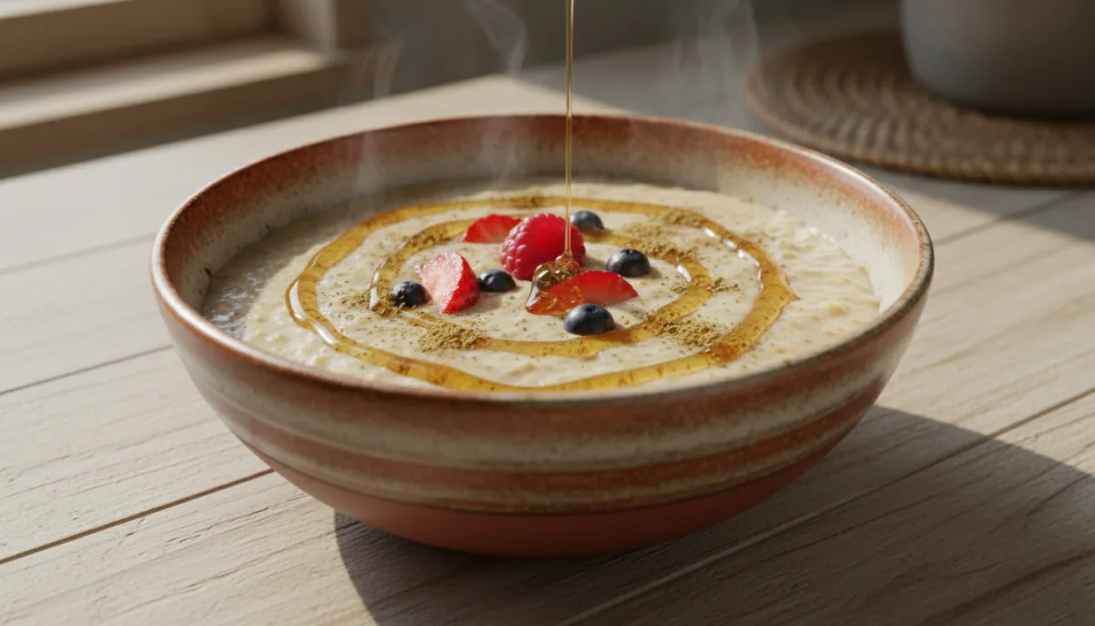 Kenyan Millet Porridge with Honey and Cardamom