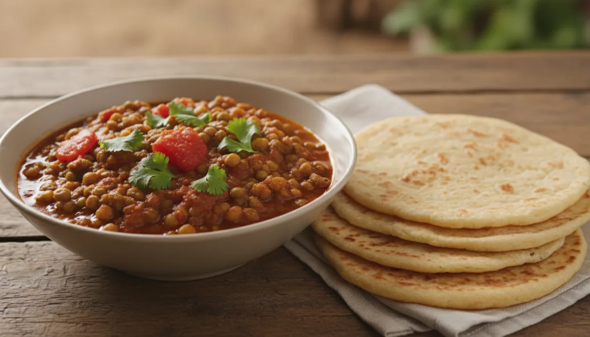 Kenyan Ndengu Stew with Chapati
