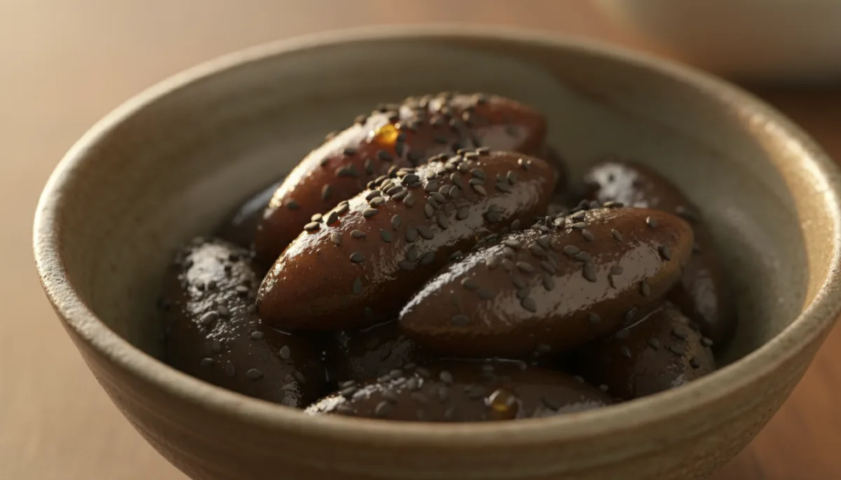 Korean Black Sesame and Honey Rice Cakes