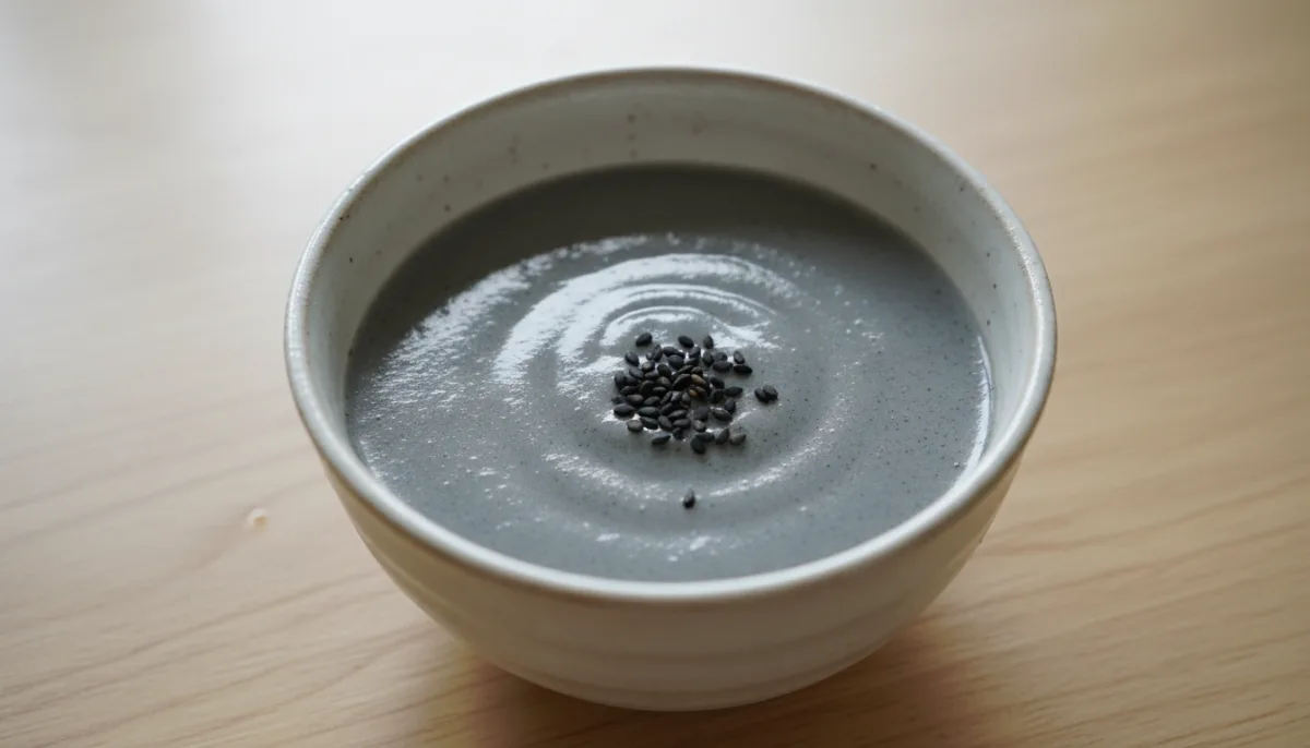 Pudín Coreano de Sésamo Negro (Inspirado en Heugimja Juk)