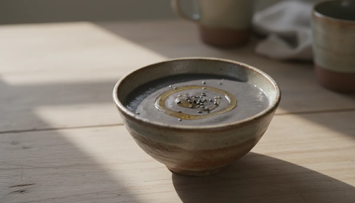 Korean Black Sesame Rice Pudding (Heukimja Juk)