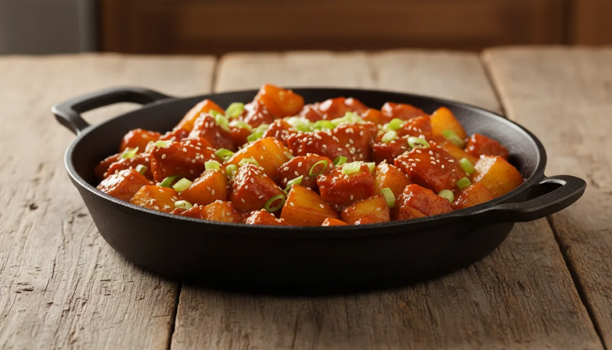 Korean Gochujang Chicken and Potato Skillet