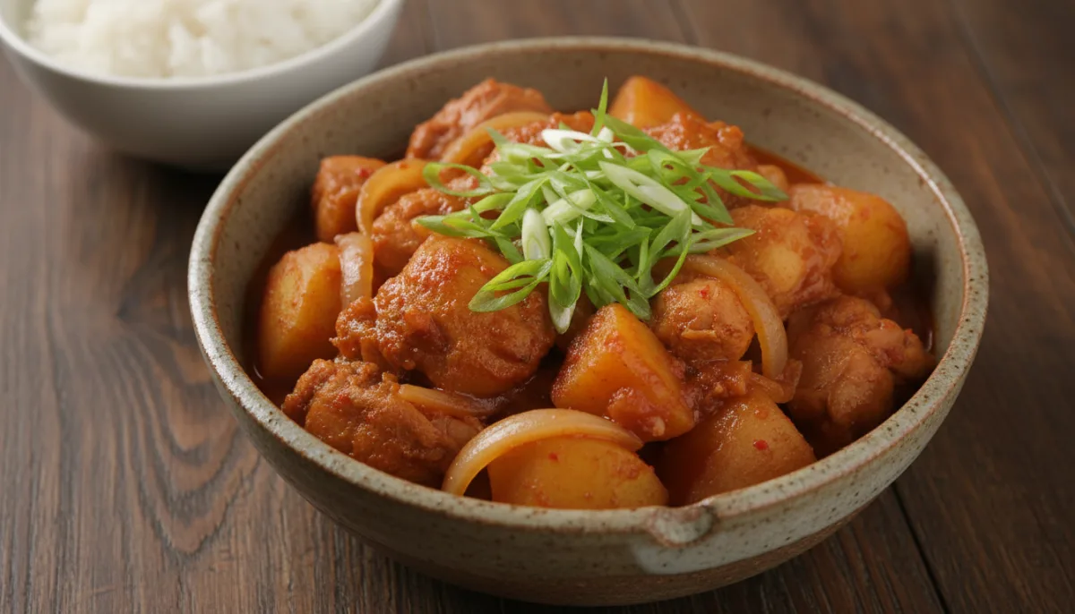 Korean Gochujang Chicken and Potato Stew (Dakdoritang)