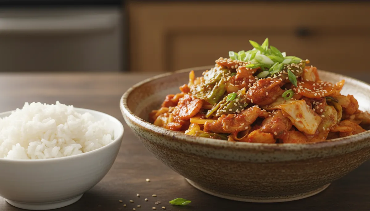 Korean Gochujang Pork and Cabbage Stir-fry