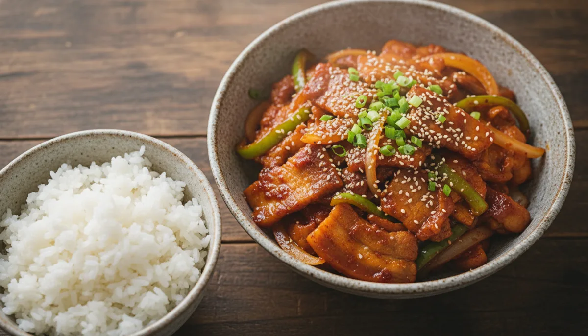 Spicy Gochujang Pork Belly Stir-fry