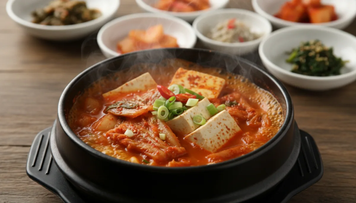 Stufato Coreano di Kimchi e Tofu (Kimchi Jjigae)