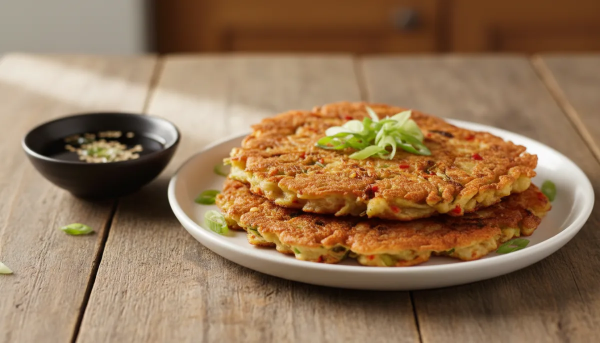 Petulla Koreane me Kimchi (Kimchi Jeon)