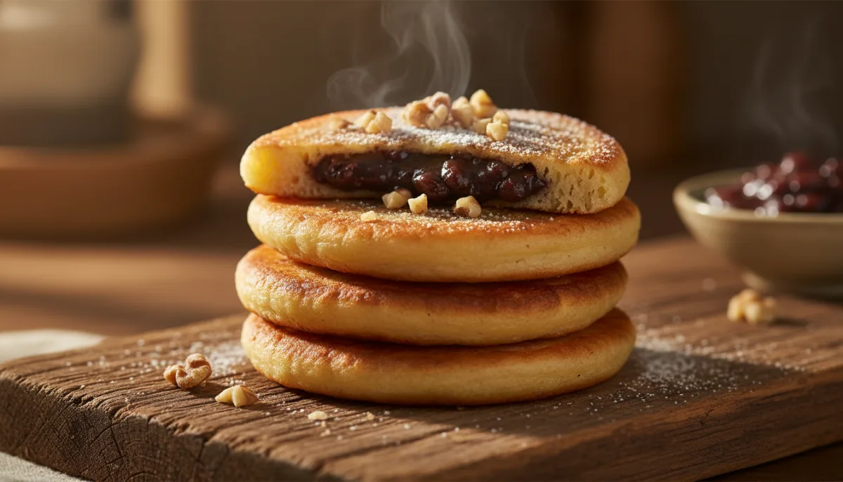 Panqueques Coreanos Dulces de Frijol Rojo (Hotteok)