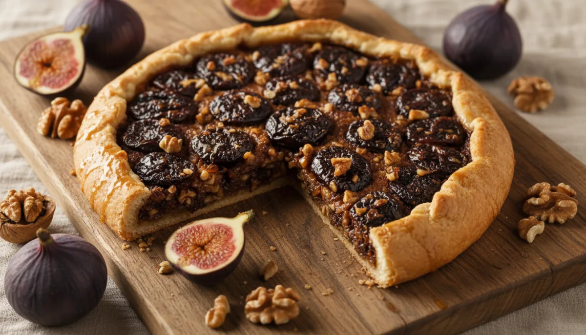 Tarta Kurda de Higos y Nueces con Glaseado de Miel