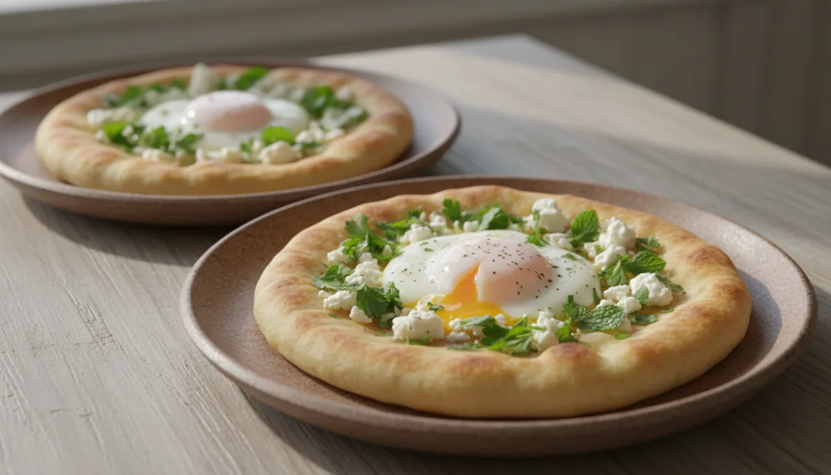 Pita Kurde me Djathë Feta, Barishte dhe Vezë të Ziera