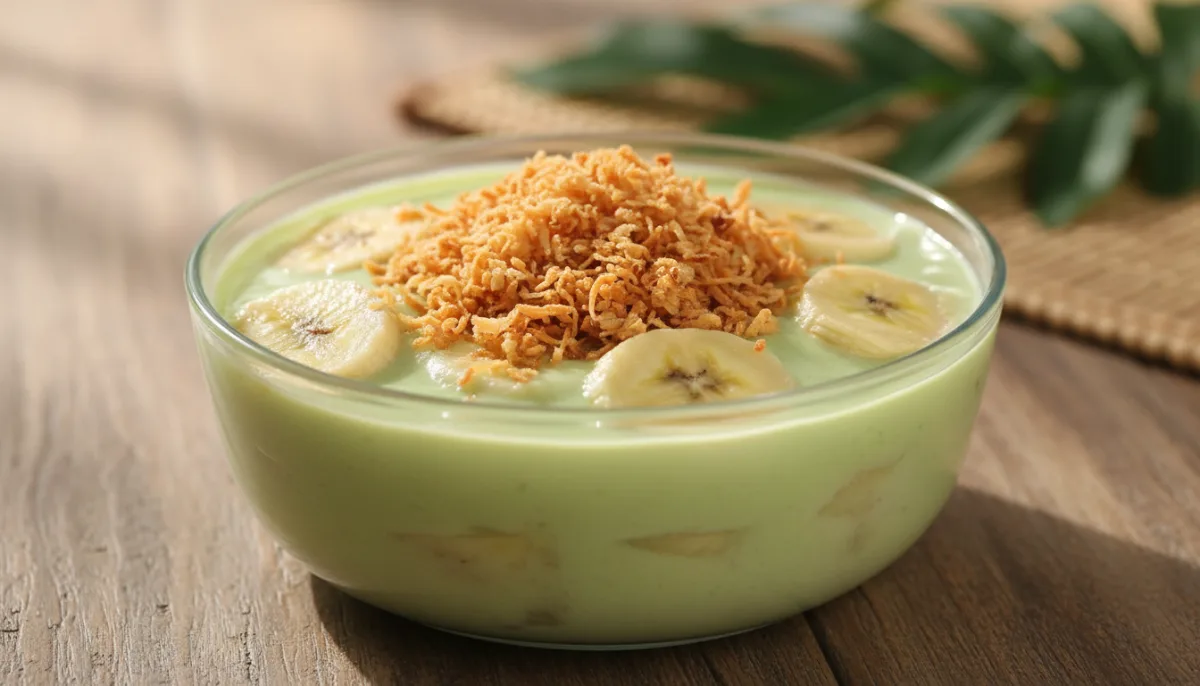 Laotian Banana Coconut Pudding (Khao Nom Maw Keang)