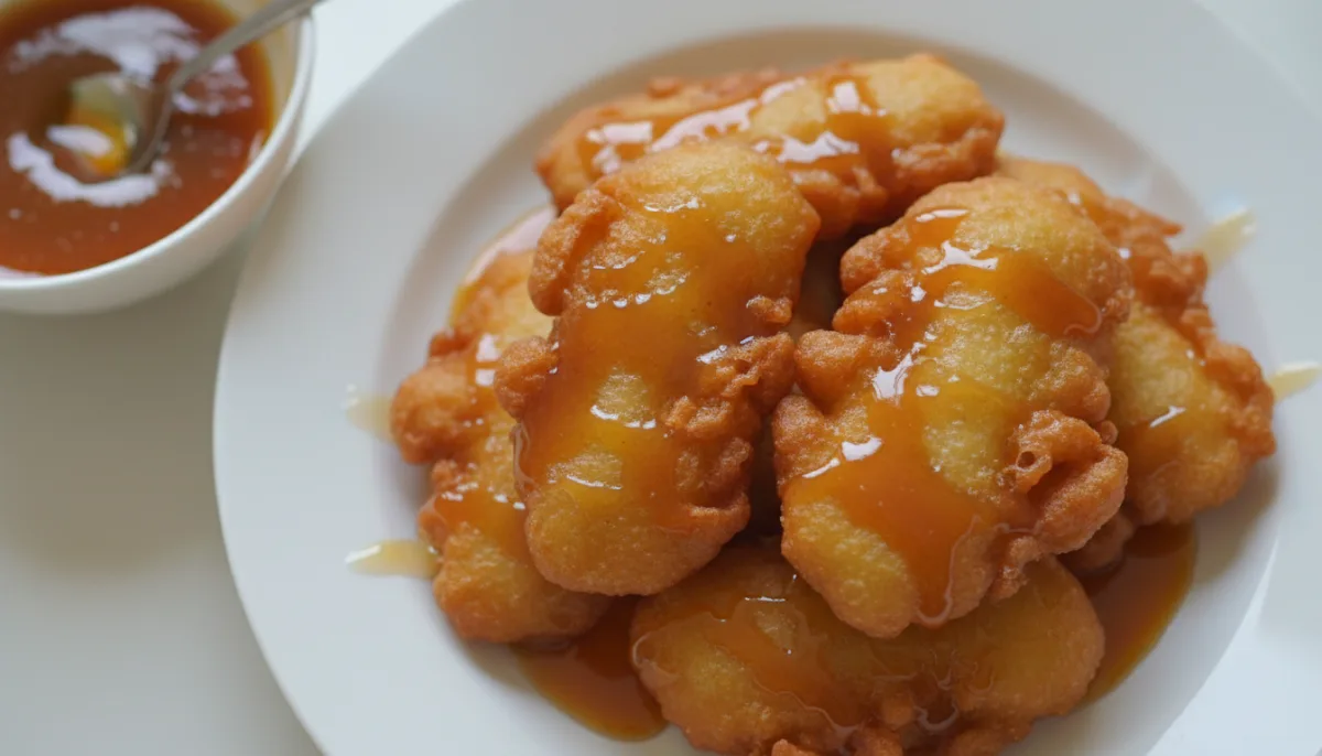 Laotian Fried Banana Fritters with Palm Sugar Caramel