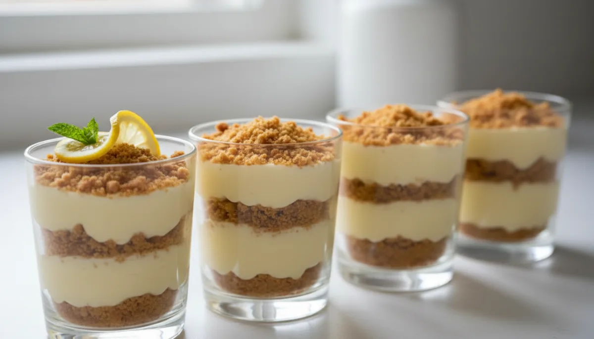 Lemon Ricotta Amaretti Parfaits