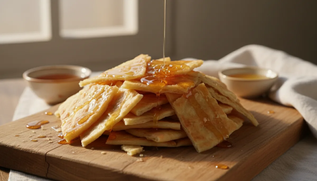 Libyan Ftaat: Honey-Kissed Layered Flatbread