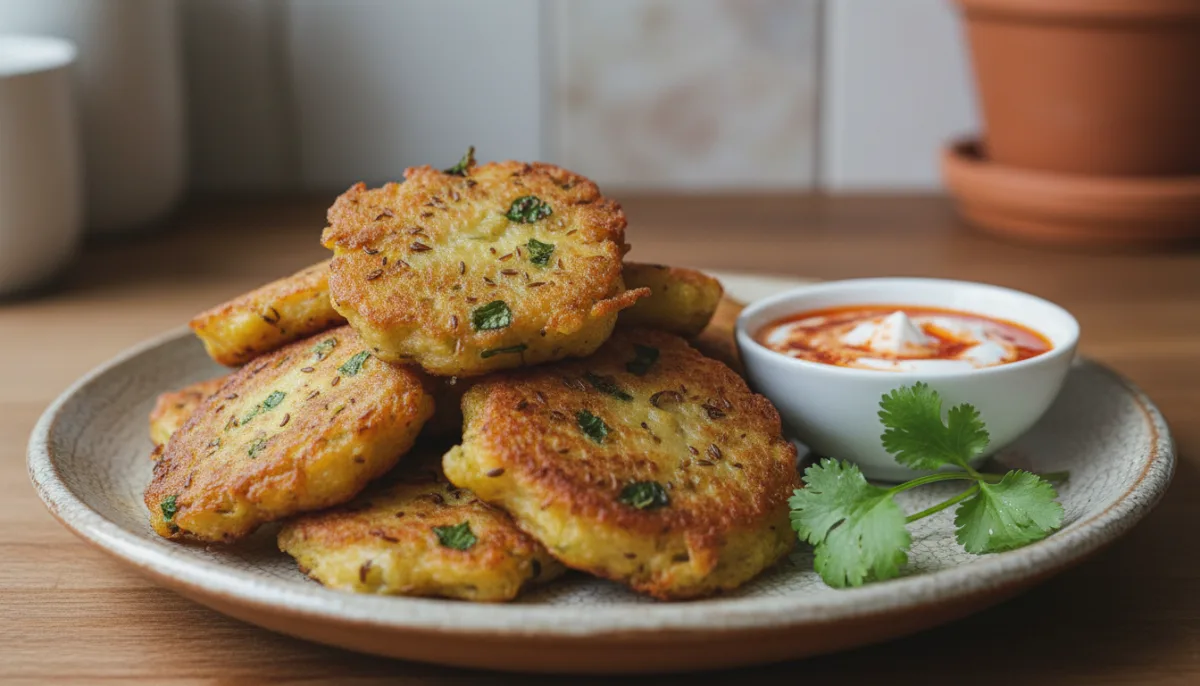 Libyan Ma'akouda: Savory Potato Fritters with Cumin and Cilantro