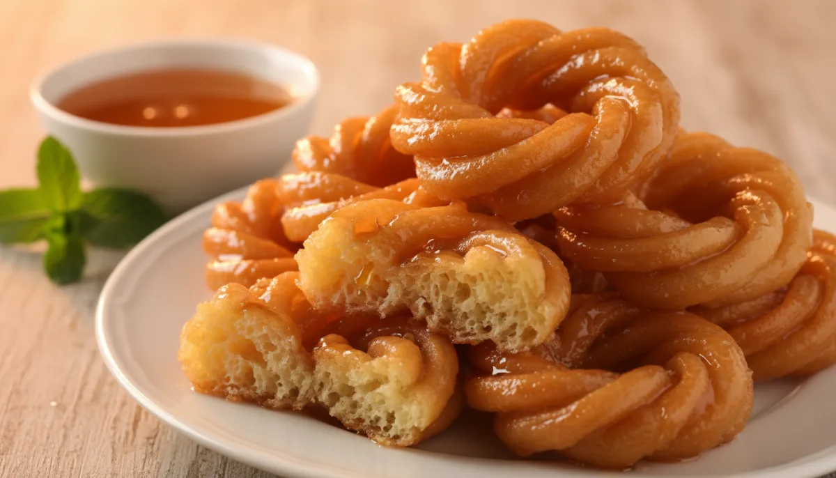 Zlebia Libanesa (Donuts Doces Fritos) com Calda de Mel