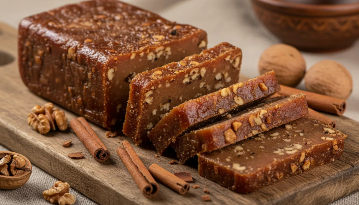 Queijo de Maçã Lituano (Obuolių Sūris) com Canela e Nozes