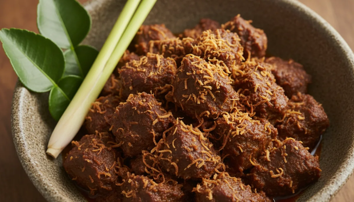 Rendang di Manzo Malese con Cocco Tostato