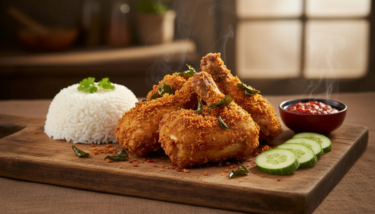 Pollo Fritto Malese Croccante e Speziato (Ayam Goreng Berempah)