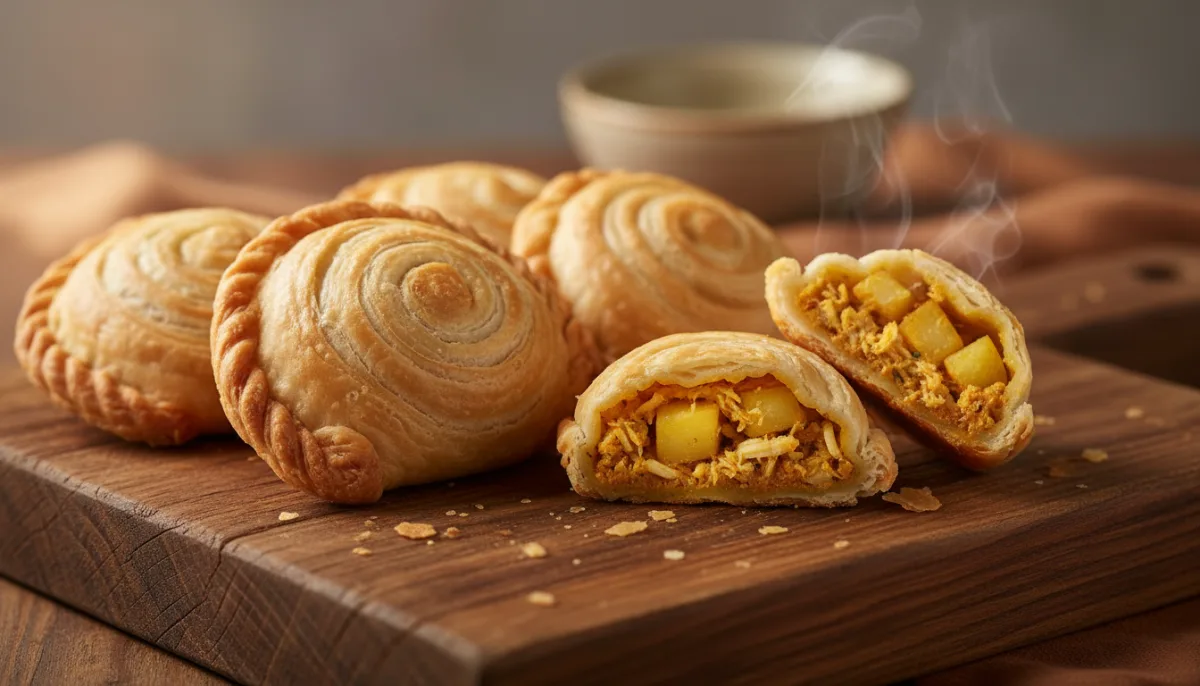 Byrekë Malajzianë me Kerri (Karipap)