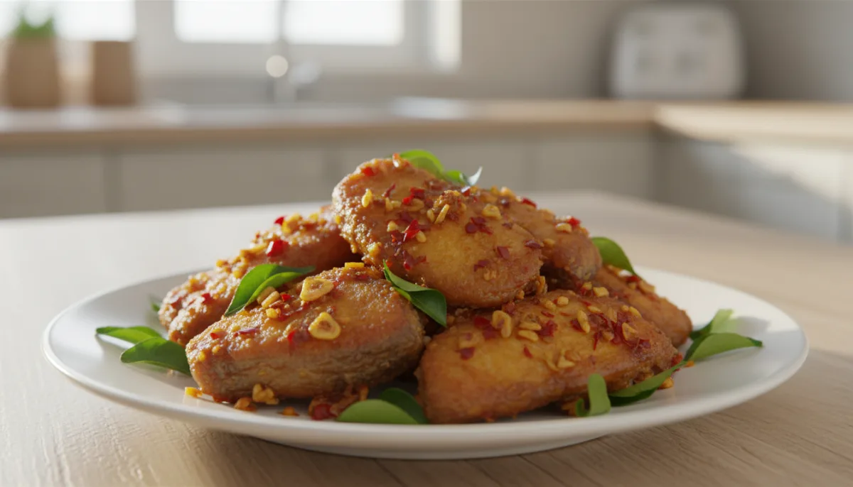 Maldivian Theluli Mas: Pan-Fried Fish with Chili and Garlic