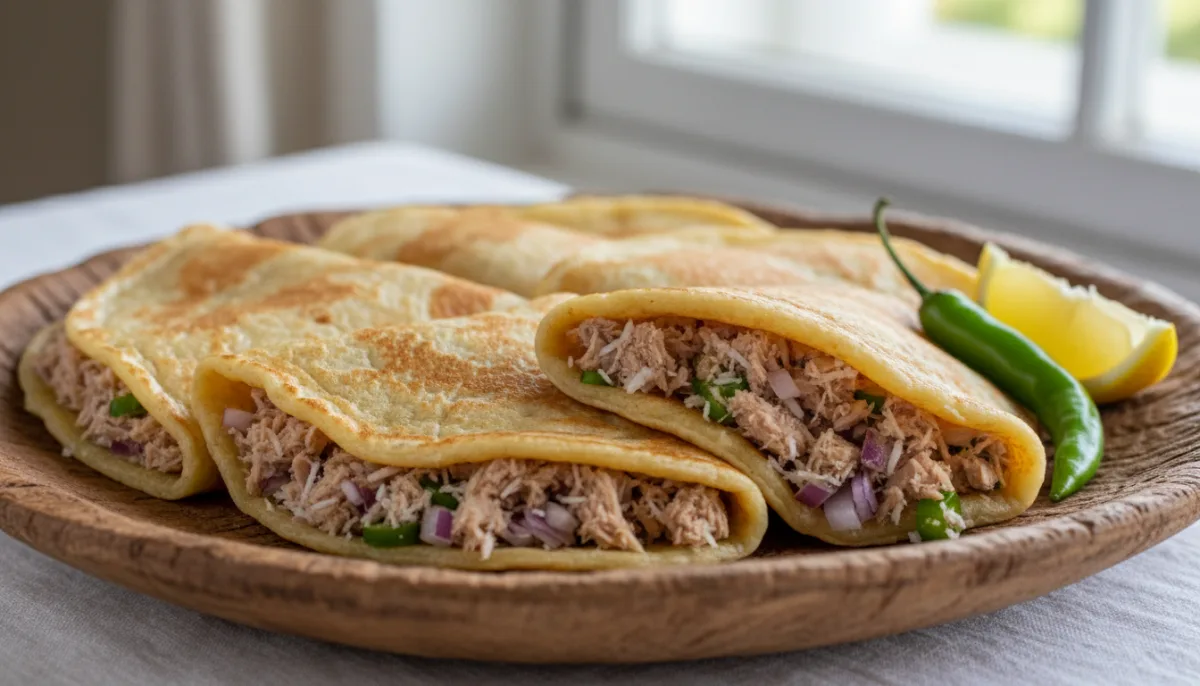 Maldivian Tuna and Coconut Pancakes (Mashuni Roshi)