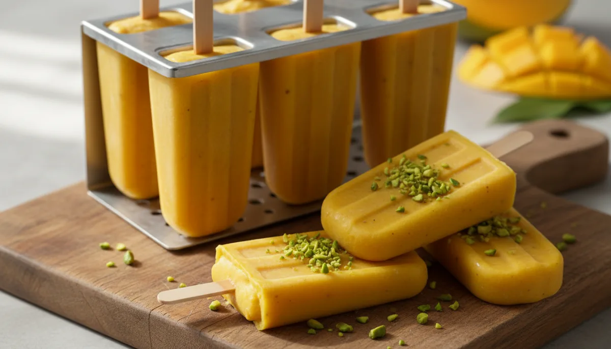 Paletas de Kulfi de Mango