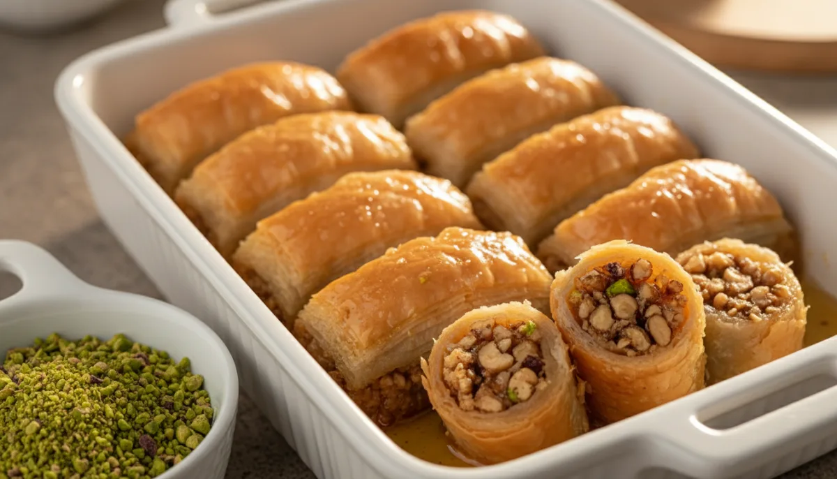 Mediterranean Honey-Nut Baklava Rolls