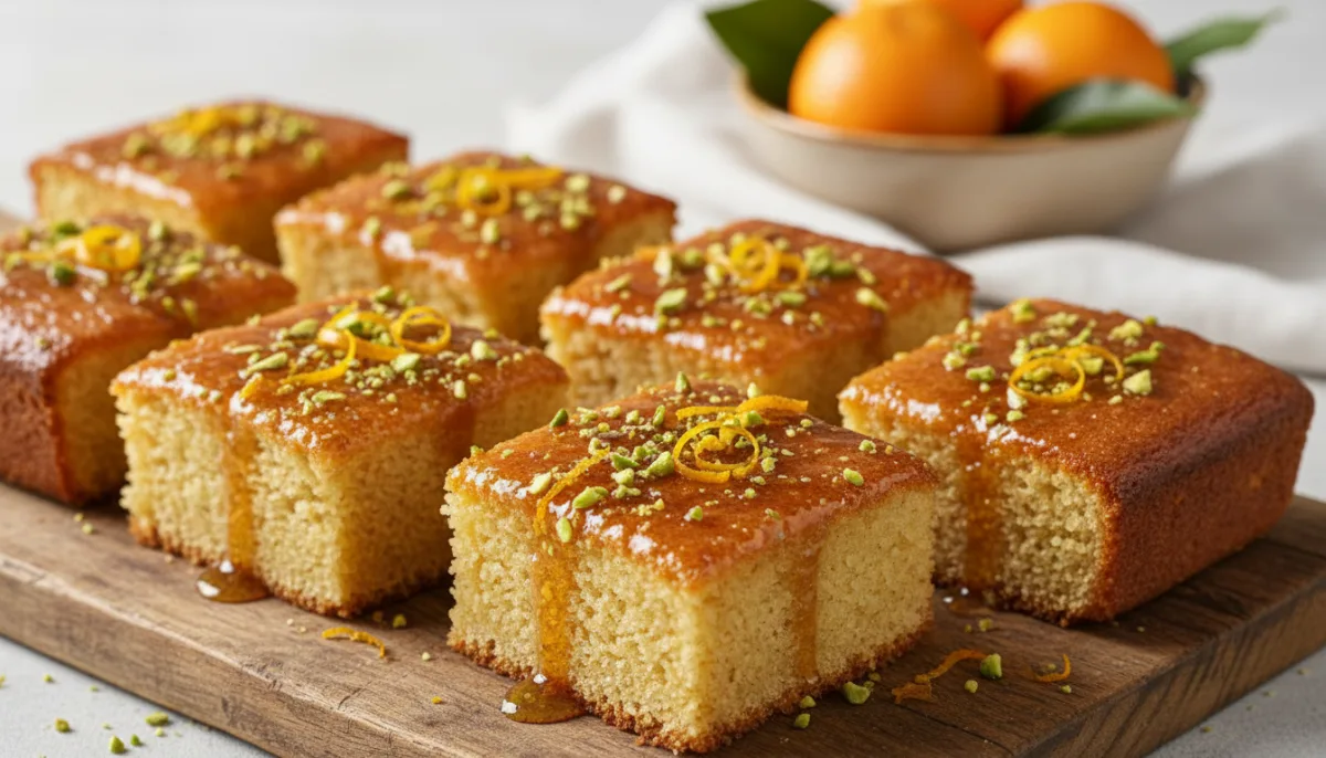 Mediterranean Honey-Orange Semolina Cake