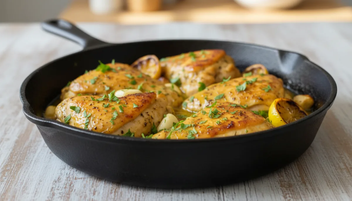 Zesty Mediterranean Chicken Skillet with Herbs